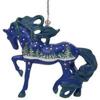 Painted Ponies Xmas White Christmas Ornament