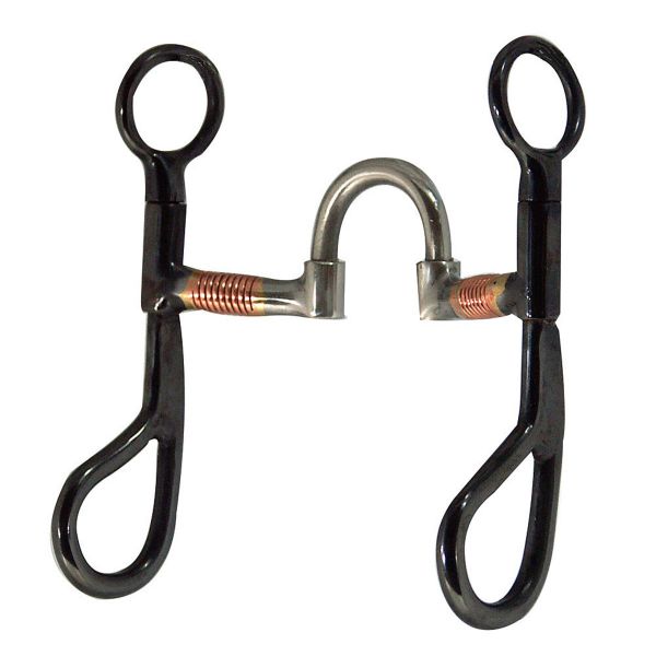 Gebiss Coronet Black Iron Copper Wound Training Bit