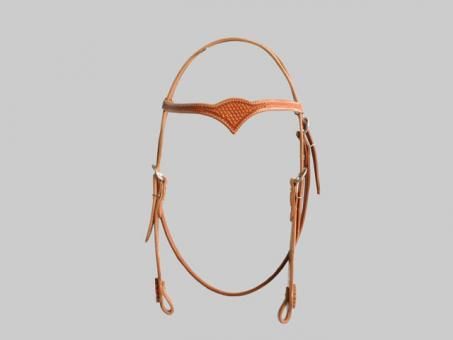 Kopfstück Diamond"V" Teardrop Basket TAN