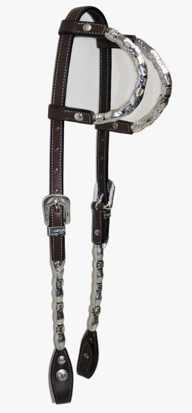 Kopfstück Silver Roller Pipes Doppeleinohr dunkelbraun