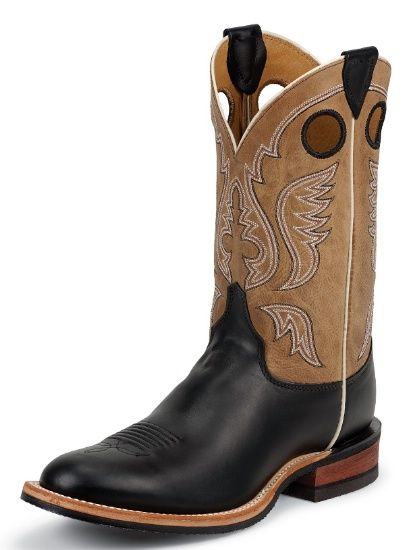 Justin Herren Boot BLACK SUPERIOR COW