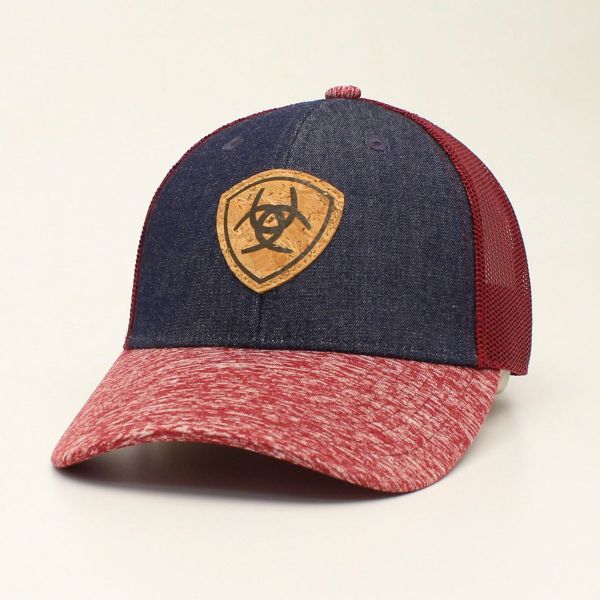 Ariat Damen CAP, Kork Patch Denim