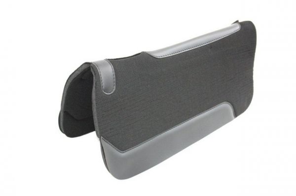 Filzpad 3-lagig mit Neopreneinlage ca. 2,5 cm (1") dick mit Lederbesatz