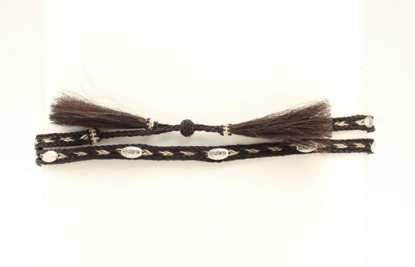 Hutband Pferdehaar und Conchos