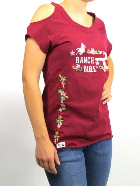 OSWSA RANCHGIRL T-SHIRT "MARY" red