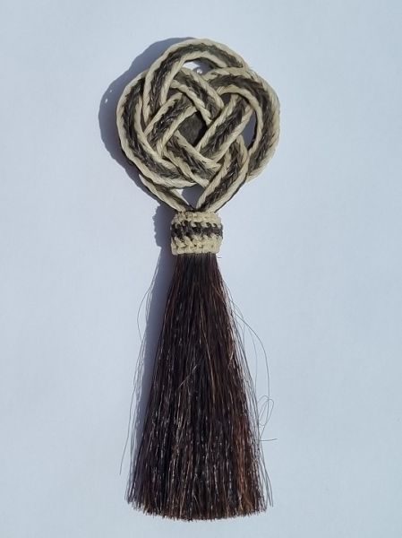 Tassel mit Knopfhalterung aus Pferdehaar für Hemd oder Bluse