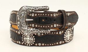 Gürtel/Ariat Gürtel Glattleder Glitzer