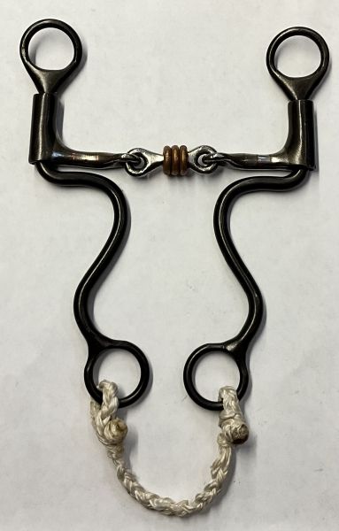 "Dutton Bits" langer S-Shank, doppelt gebrochen mit Kupferringen