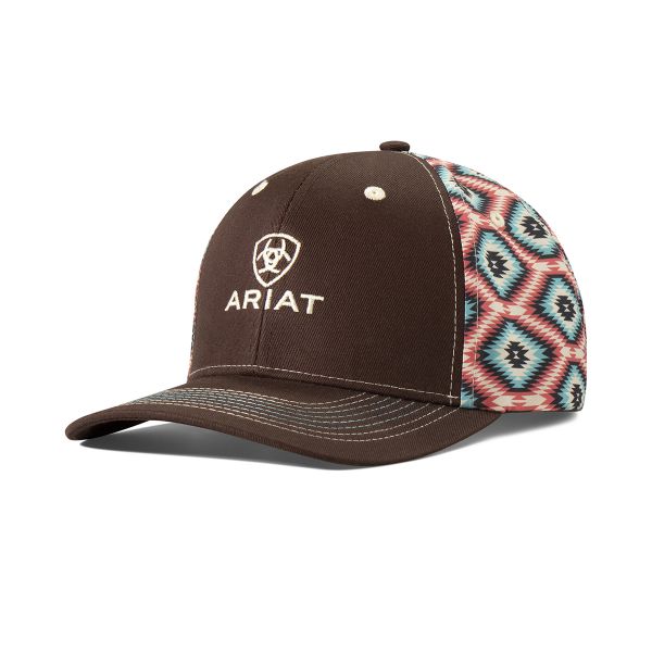 Ariat Damen CAP, Aztekenmuster, braun