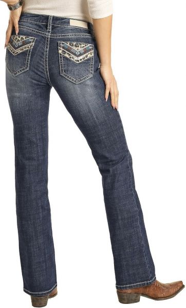 Rock&Roll Damen Jeans Mid Rise Stretch Bootcut