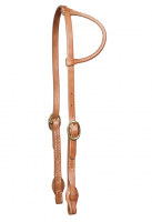 Kopfstück Einohr Schnellverschluß Ohrleder rund Kopfstück Einohr Schnellverschluß Ohrleder rund