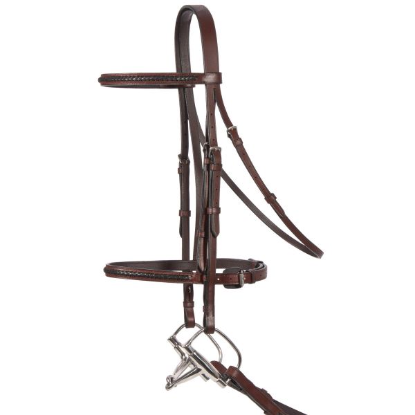 Pinnacle Raised Braided Hunter Bridle inkl. Zügel