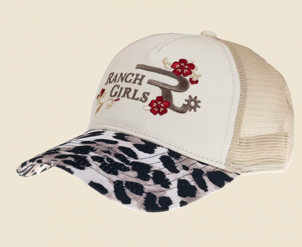 OSWSA Ranch Girls Cap `Leopard` sandflower