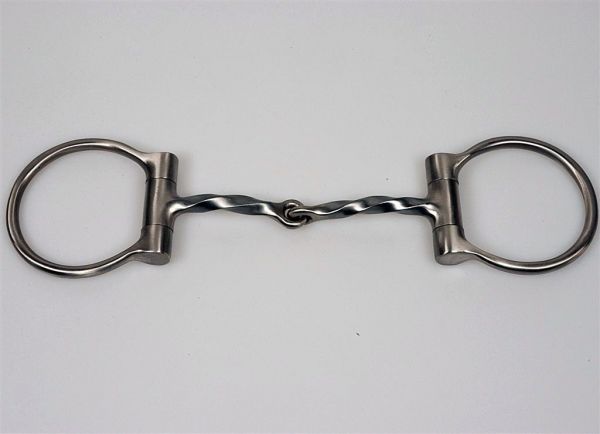 Gebiss SS D-Ring Square Twisted Wire Snaffle