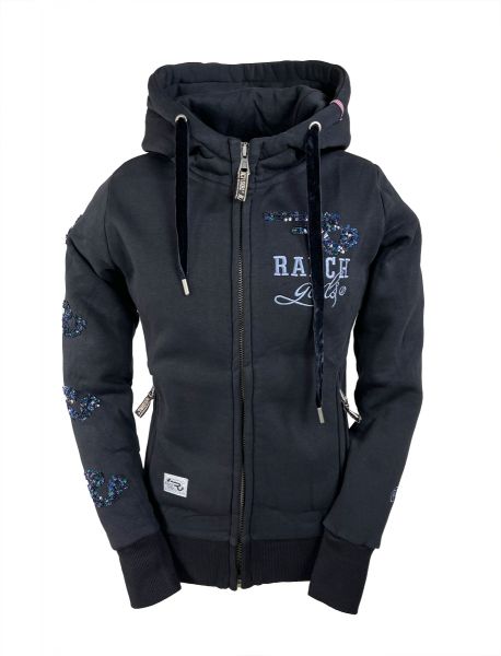 OSWSA Damen Jacke HOODED "MARTHA" black | murky grey