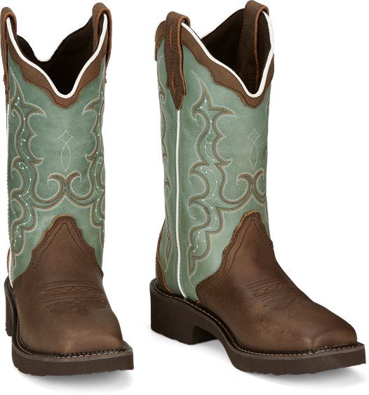 Justin Damen Boot "RAYA-GYPSY" in Distressed Brown