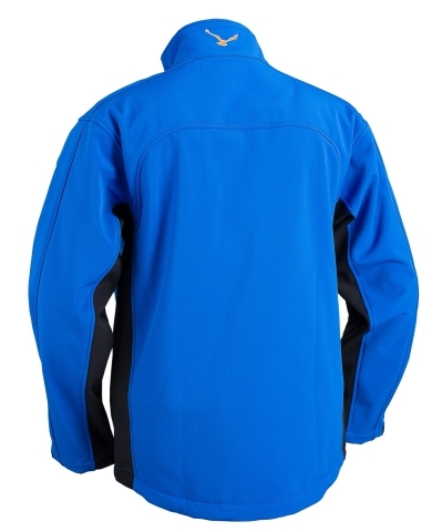 beheizte Jacke M Modern heatwear Softshell-Jacke mit Heizsystem blau/schwarz 