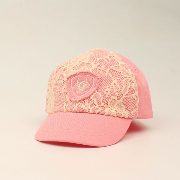 Ariat Baby CAP, rosa, mit Spitze
