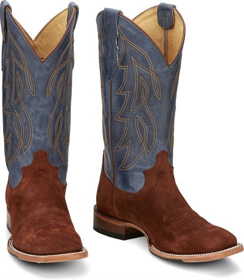 Justin Herren Boot "Honkytonkville" in Rust Brown