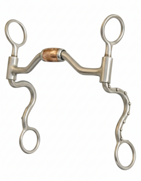 Gebiss FG Show - Brushed Short Low Port Hinged Futurity 5"