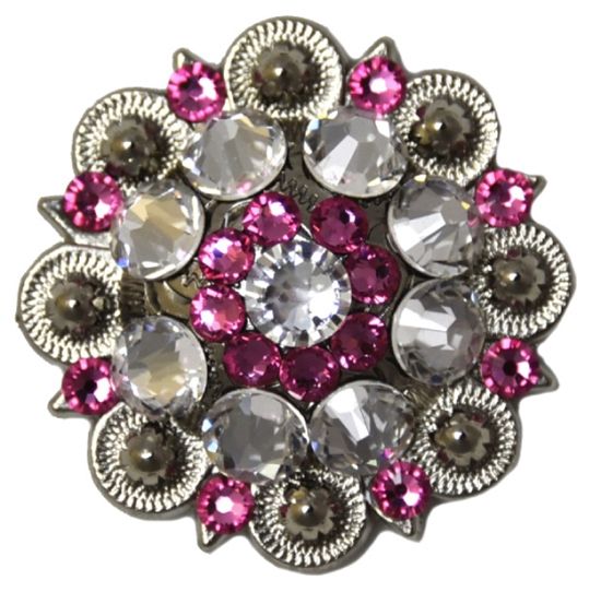 Concho Swarowski Crystal rose, versch. Größen