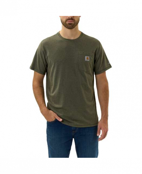Carhartt Herren-T-Shirt FORCE® RELAXED FIT MIDWEIGHT SHORT-SLEEVE POCKET T-SHIRT