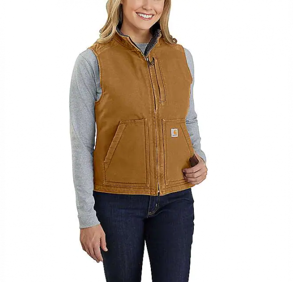 Carhartt Damen Weste SHERPA LINED MOCK NECK