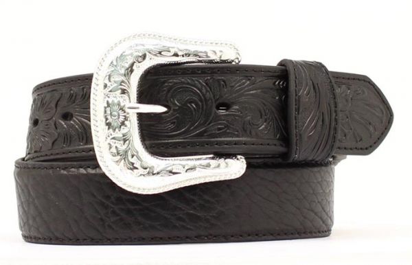 Gürtel Herren "Bullhide Tooled black"