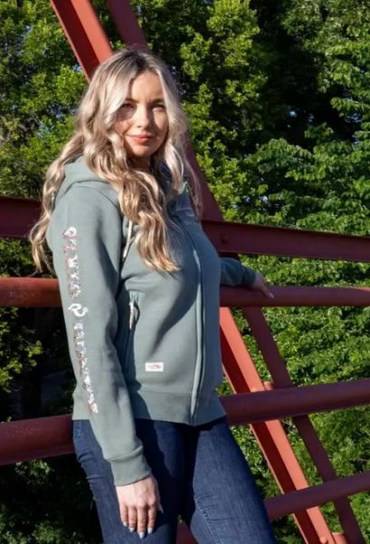 OSWSA Ranch Girls Hooded Sweatshirt `SELMA` mint