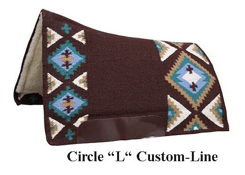 Circle L Contoured Pad "SONORA", 86 cm (33"), Choco